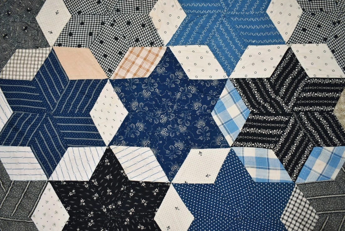 Vintage Touching Stars Quilt - 4