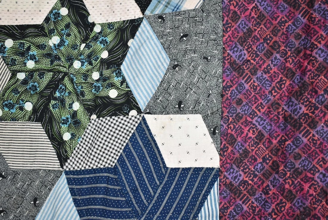 Vintage Touching Stars Quilt - 7