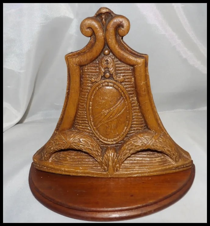 Unique Pair Syroco Wood Composition Bookends - 3