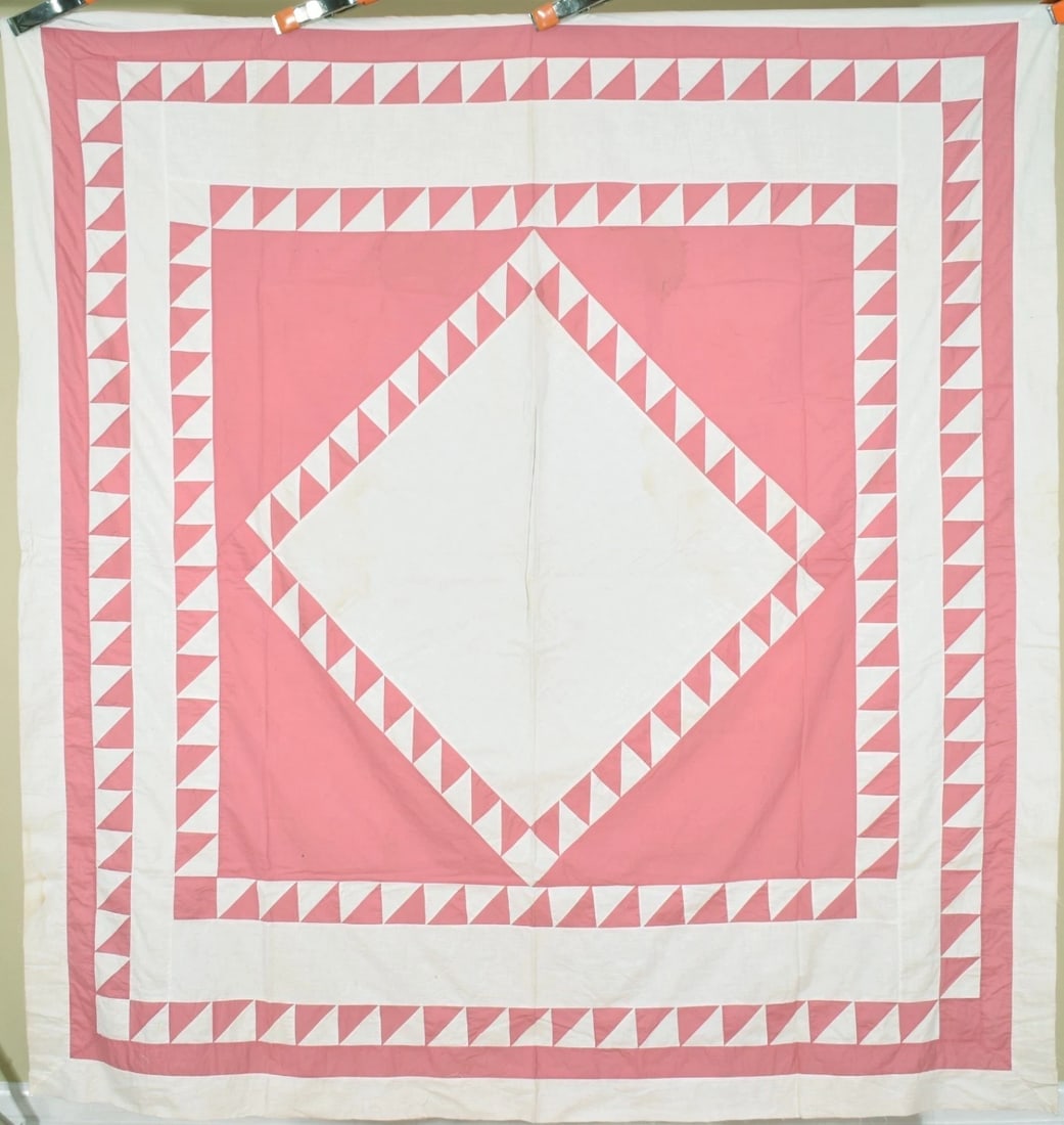 30's Sawtooth Diamond in a Square Quilt Top (1 of 5)