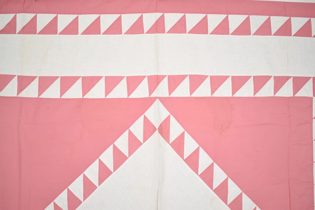 30's Sawtooth Diamond in a Square Quilt Top - 2