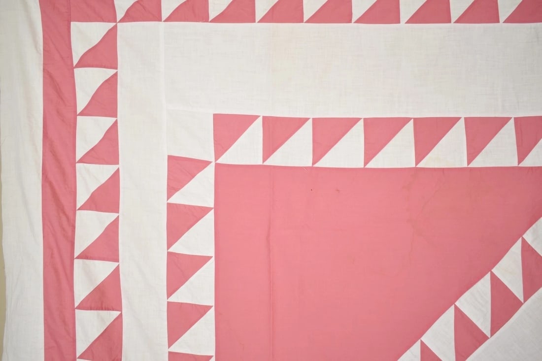 30's Sawtooth Diamond in a Square Quilt Top - 3