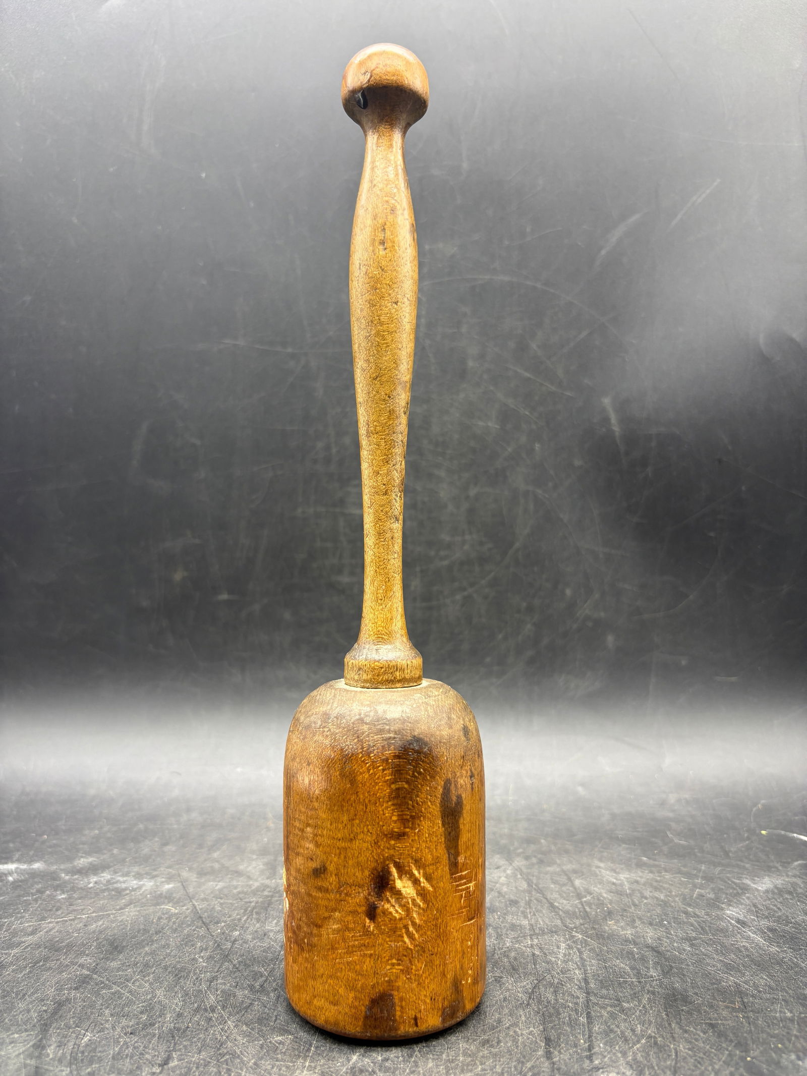 Antique Wooden Masher Great Patina - 2