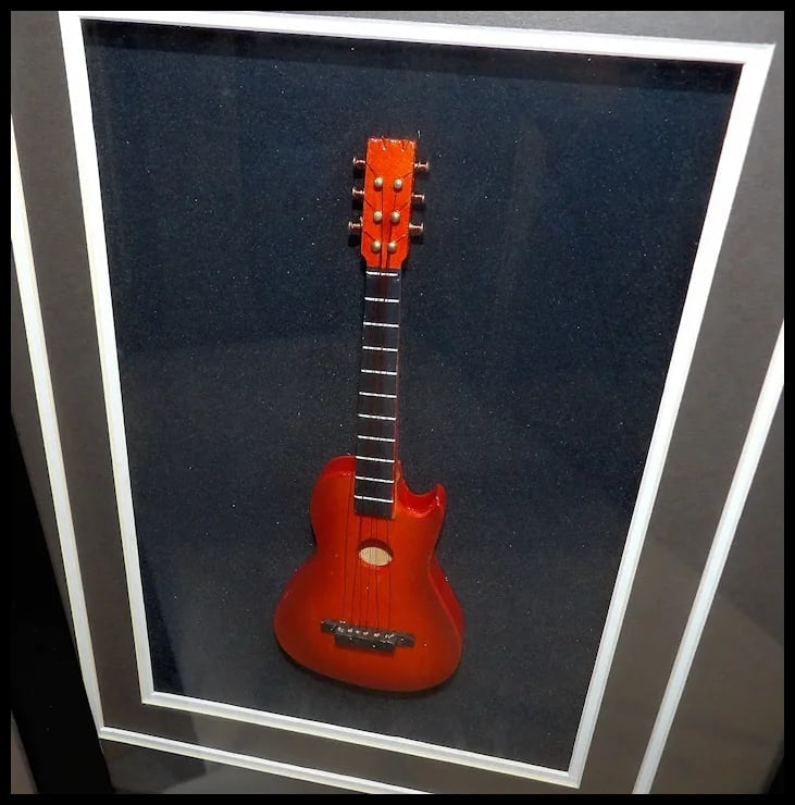 Framed 3D Miniature Musical Instruments - 5