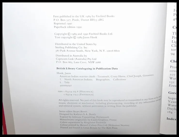 American Indian Warrior Chiefs - Tecumseh, Crazy Horse, Chief Joseph, Geronimo – Jason Hook - 8