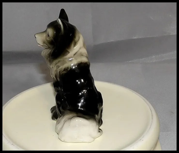 Vintage Miyakos original Keeshond CDCO Dog Figurine - 3