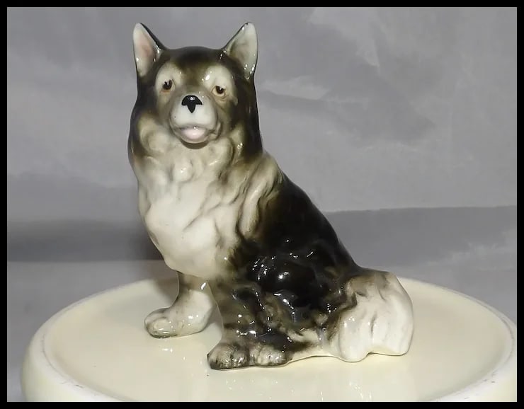 Vintage Miyakos original Keeshond CDCO Dog Figurine - 8