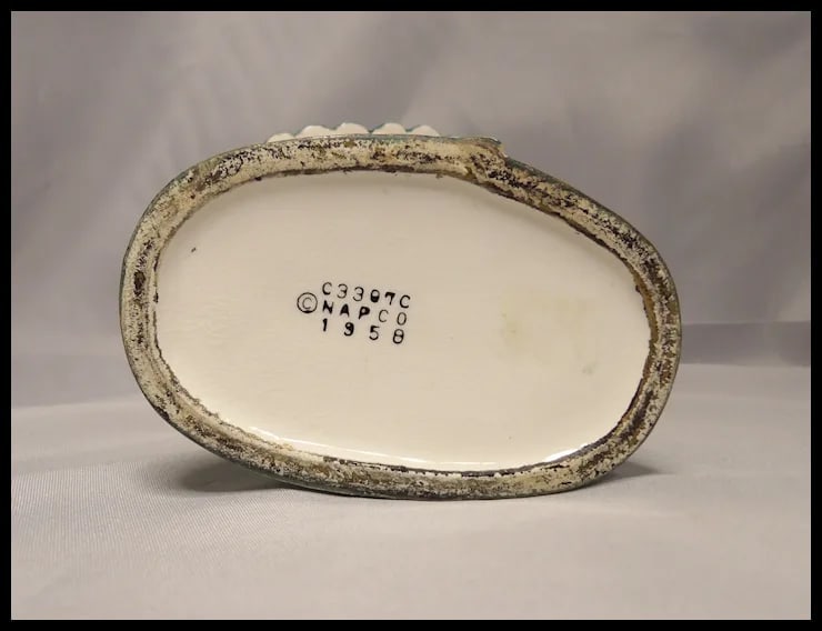 Napco Lady Head Vase with Brush Eyelashes # C3307C 1958 - 7