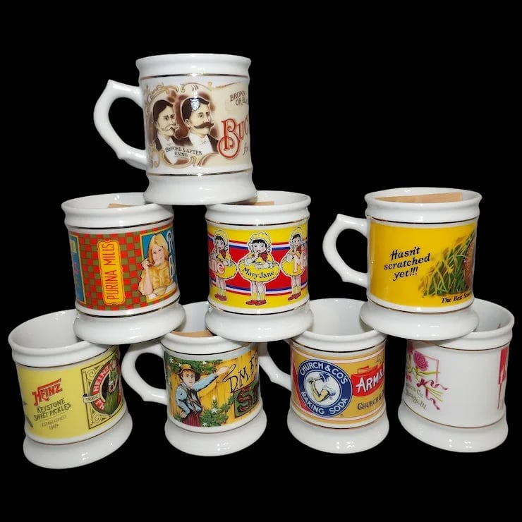 Vintage 1980’s NOS Franklin Mint The Corner Store Coffee Mug Collection (1 of 9)