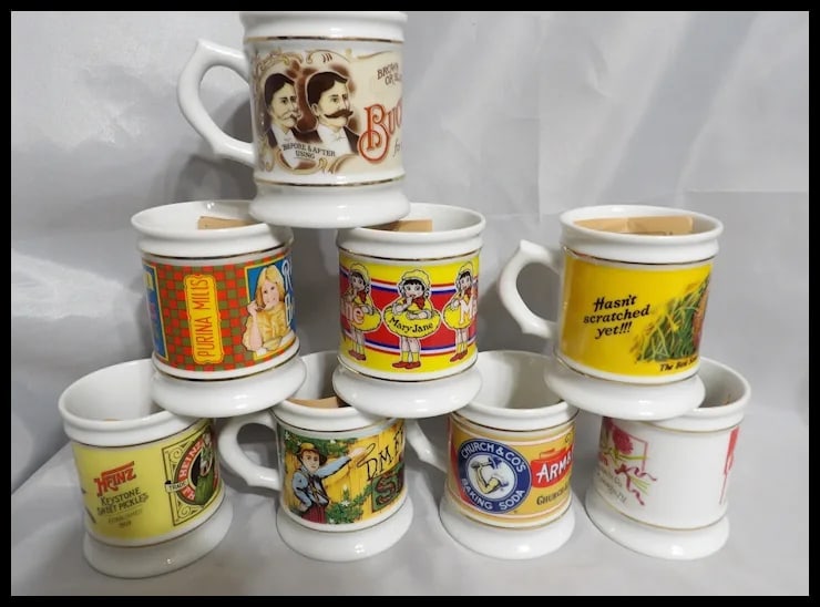 Vintage 1980’s NOS Franklin Mint The Corner Store Coffee Mug Collection - 3