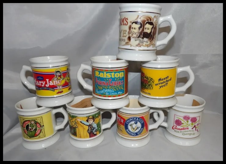 Vintage 1980’s NOS Franklin Mint The Corner Store Coffee Mug Collection - 5