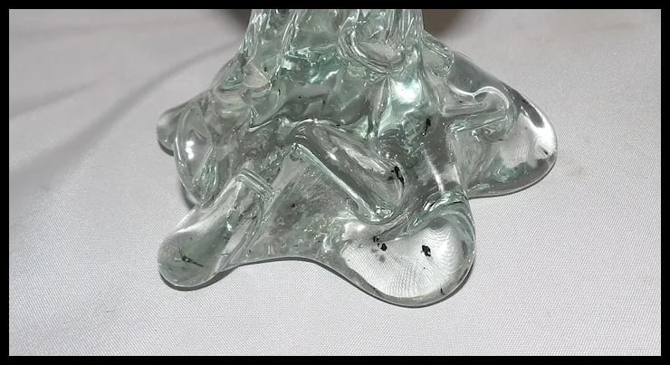 Murano Pheasant White with Gold Aventurine and Yellow on Tail - 9