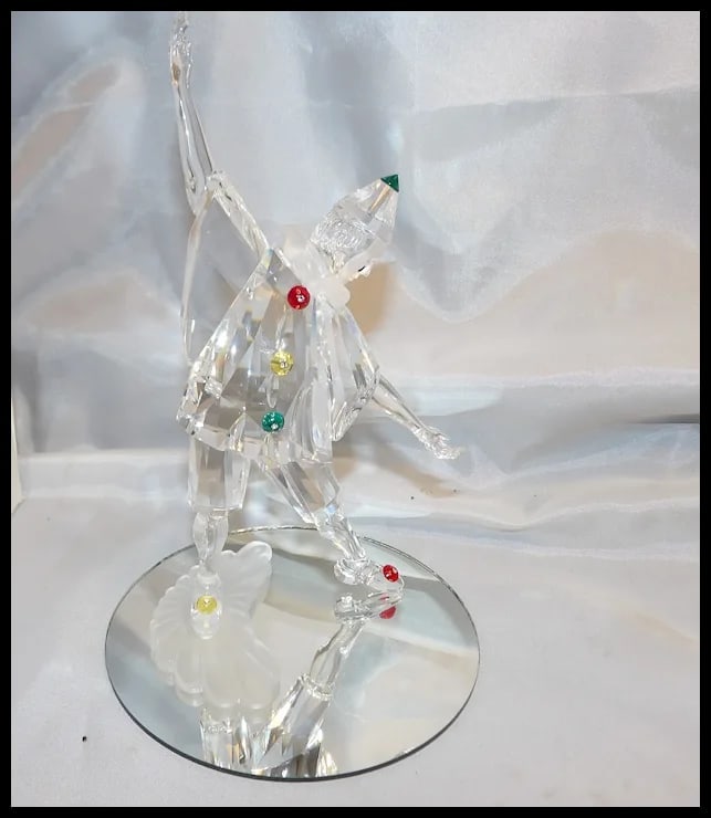 Swarovski Crystal 1999 Annual SCS Masquerade Pierrot Clown In Box - 3