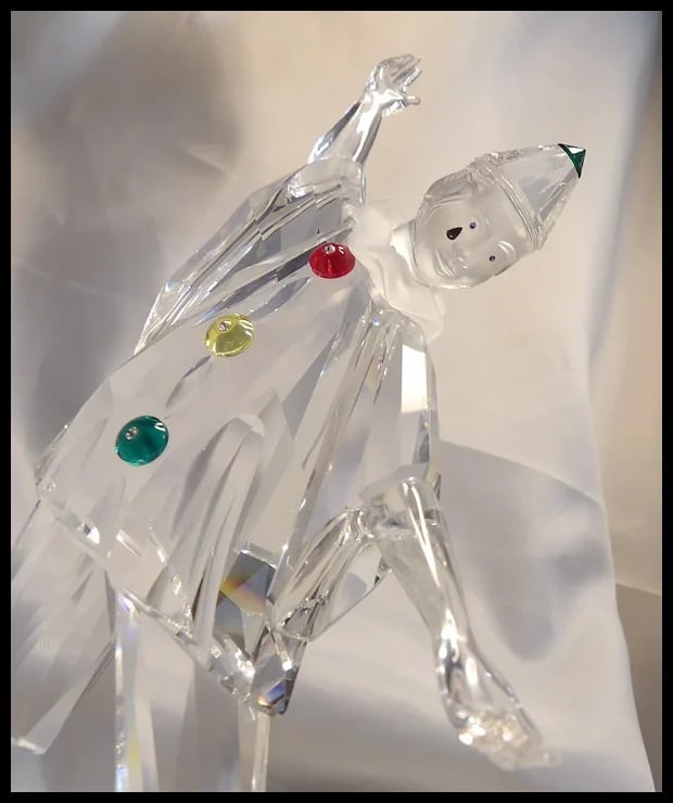 Swarovski Crystal 1999 Annual SCS Masquerade Pierrot Clown In Box - 7
