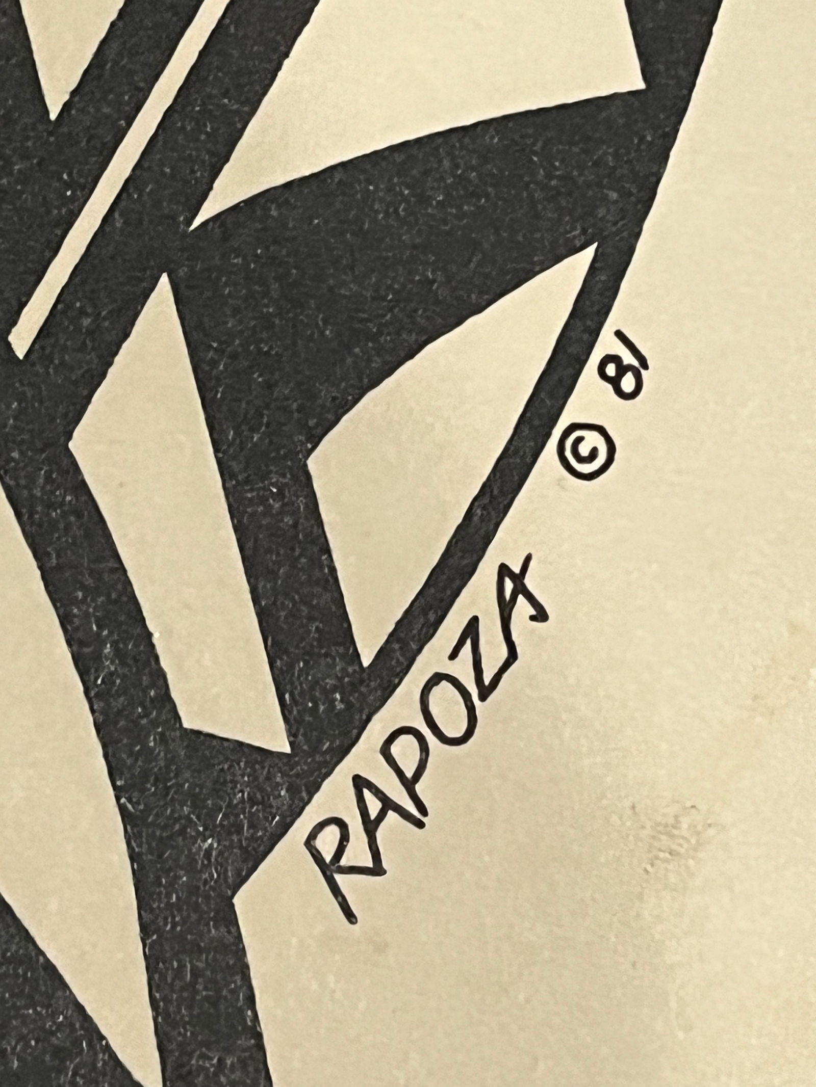 Hand Signed / Dated Rapoza Mardi Gras Poster 1981 - 5