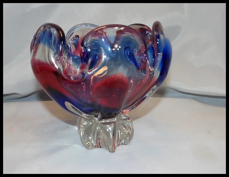 Bohemia Art Glass Dish by Josef Hospodka for Chribska Glassworks - 2