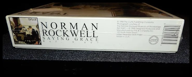 1998 Fink and Co. Norman Rockwell Saying Grace Puzzle Pub by Curtis Pub. Co. NOS - 3