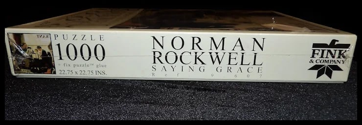 1998 Fink and Co. Norman Rockwell Saying Grace Puzzle Pub by Curtis Pub. Co. NOS - 6