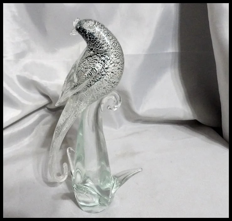 Murano Formia Fischer’s Whydah Glass Sculpture from Exotic Birds of the World - 4