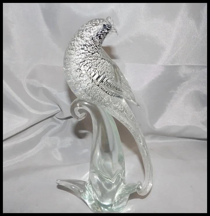 Murano Formia Fischer’s Whydah Glass Sculpture from Exotic Birds of the World - 6