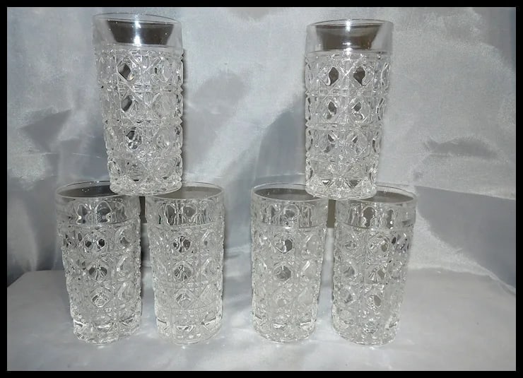 American Cut Lead Crystal AMC13 Criss Cross Cane - 2