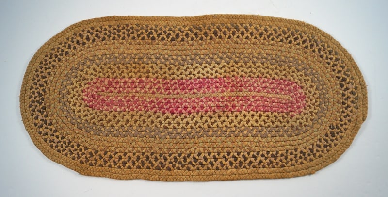 Antique Braided Table Mat Country Americana #2 - 2