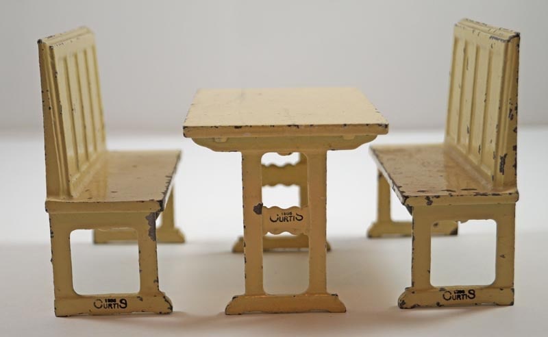 Table w/ Benches Cast Iron Arcade Toy (1 of 5)