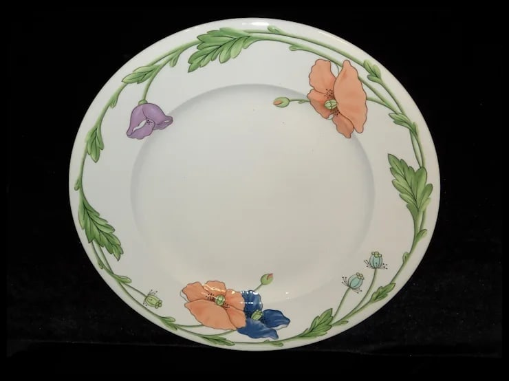 12" Chop Plate (Round Platter) Amapola Pattern by Villeroy & Boch - 2