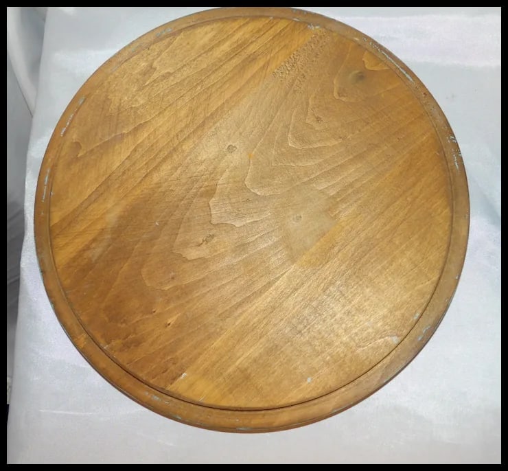 Folk Art Basket with Ducks and Flowers- Solid Wood Lid - 7