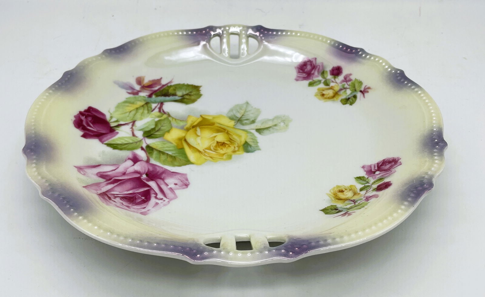 ANTIQUE GERMAN CAKE PLATE - 2