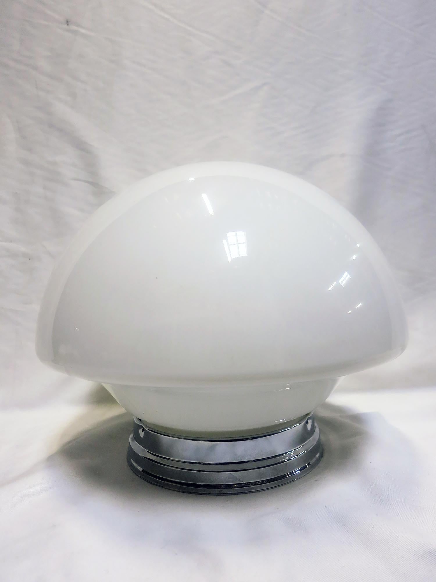 Medium Schoolhouse Rounded Bell Shape Ceiling Glass Globe Pendant - 3