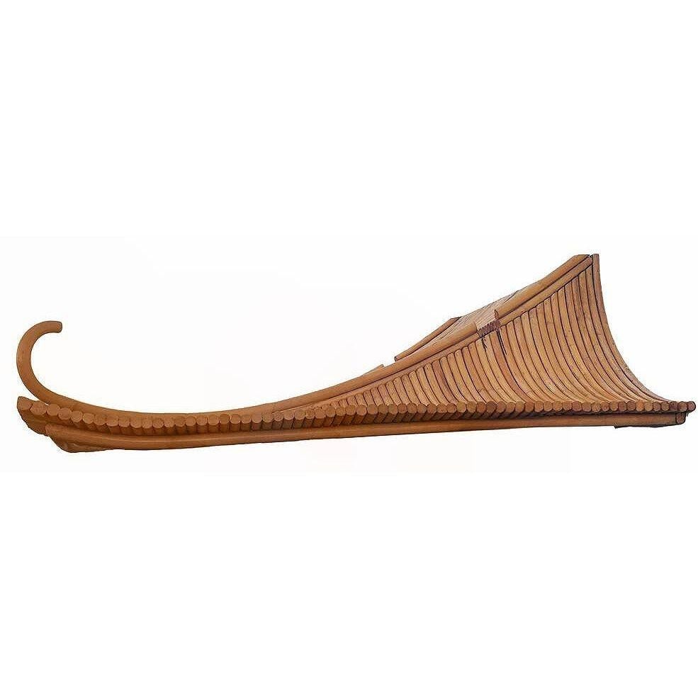 Mid-century James Mount Style Stacked Rattan Corner Bar w/ Asian Xie Shan Roof - 18