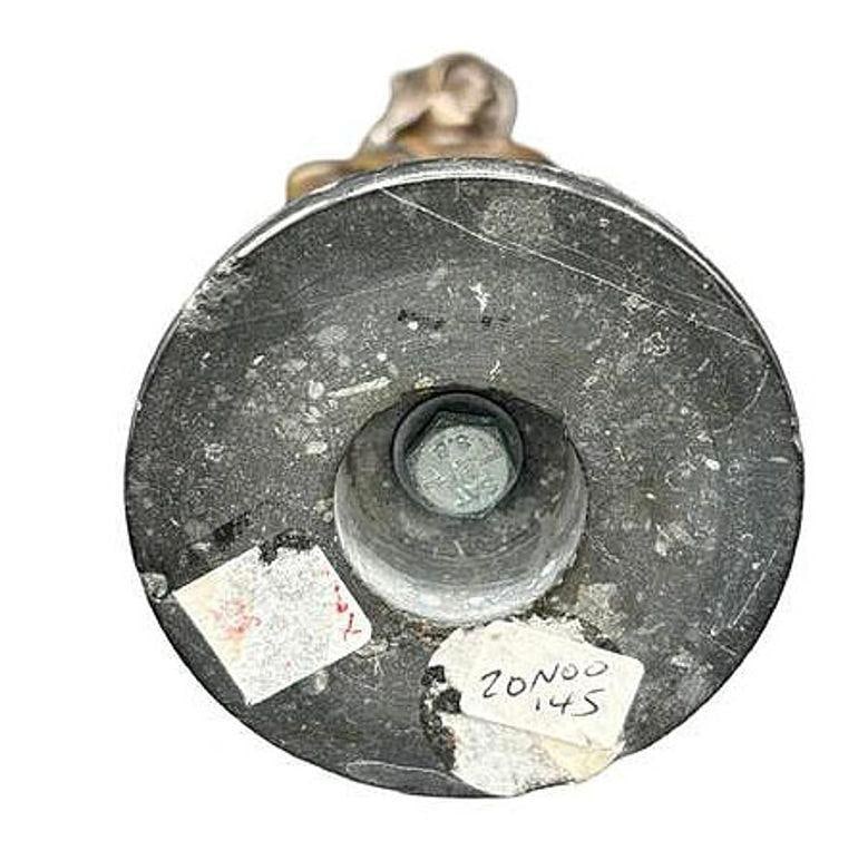 Emmanuel Villanis Style Art Nouveau French Virgin Mary Sculpture w/ Marble Base - 6