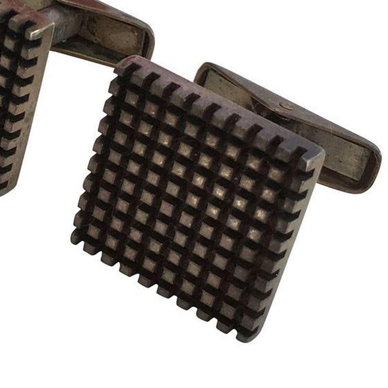 Allan Adler Sterling Silver Modernist Cufflinks, circa 1963 - 4