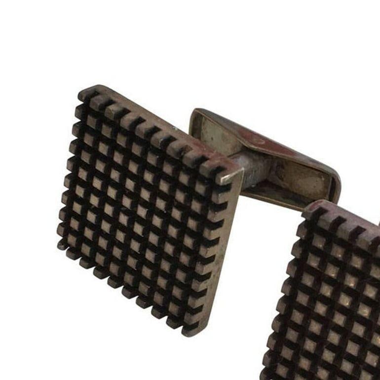 Allan Adler Sterling Silver Modernist Cufflinks, circa 1963 - 5