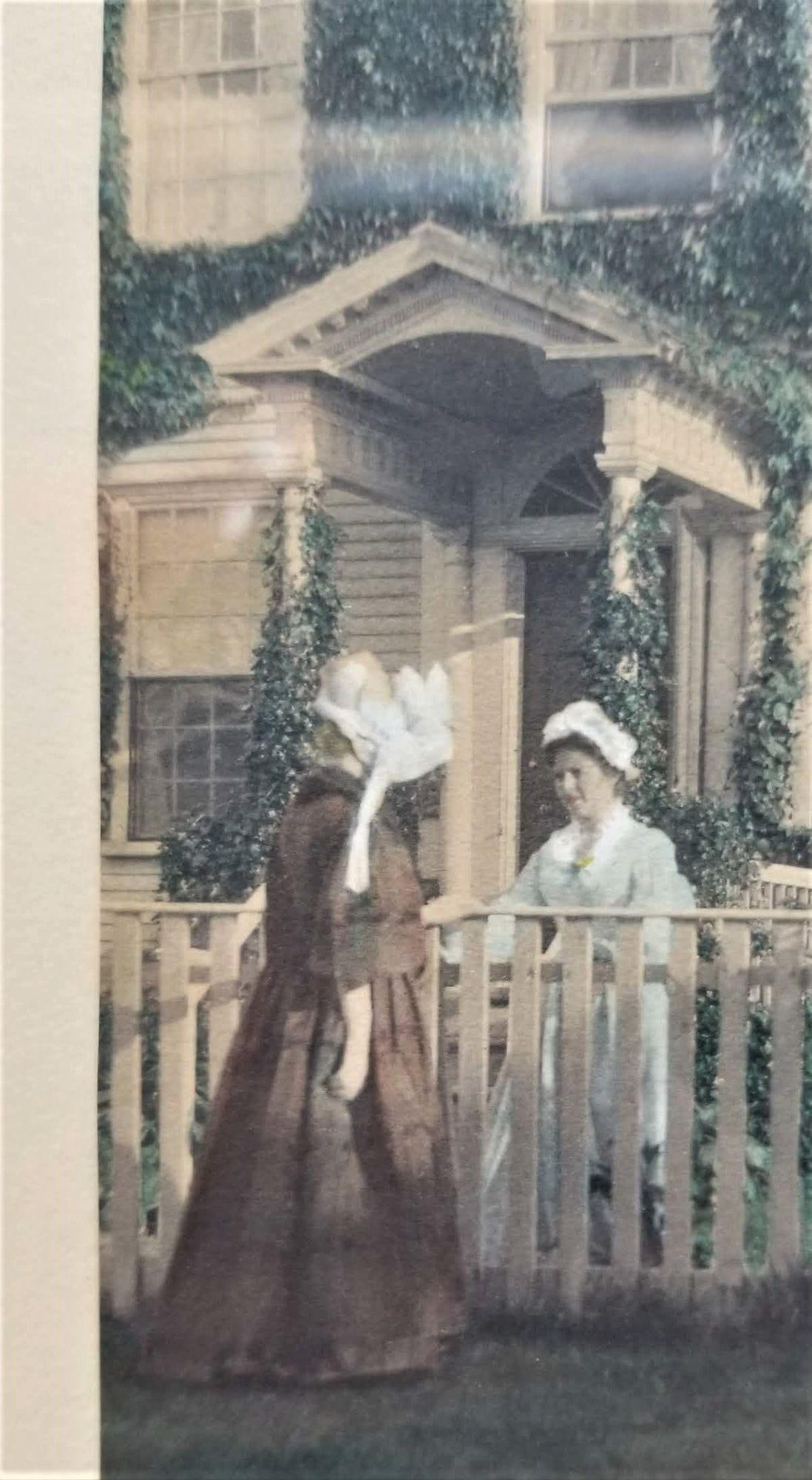 Wallace Nutting Signed "The Last Word" Hand Colored Photo Lithograph - 10