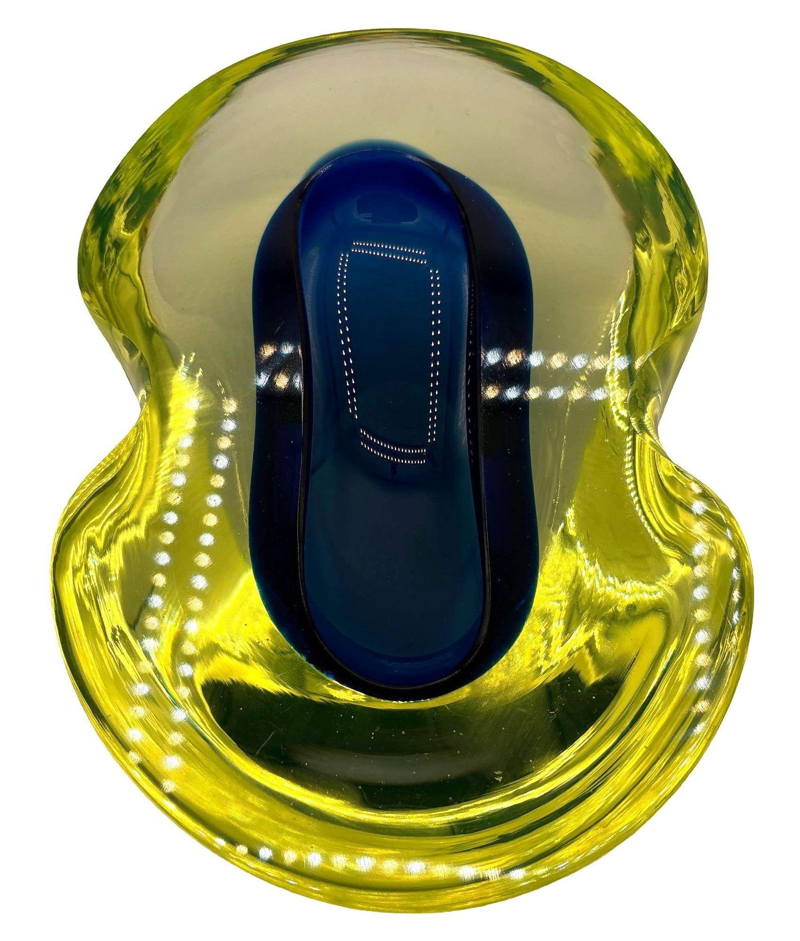 1970's Postmodern Biomorphic Sommerso Murano Glass Bowl or Ashtray - 8