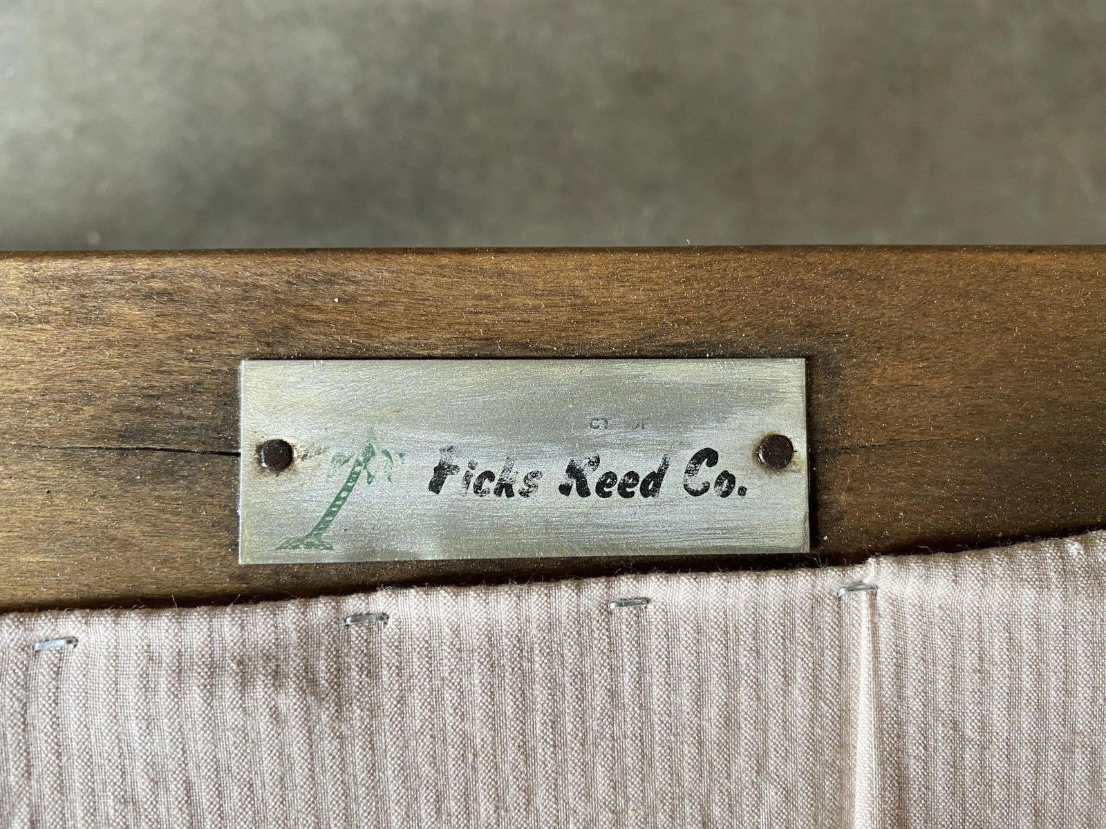 Rare Restored "1949er" Rattan Lounge Chair for Ficks & Reed Set - 18