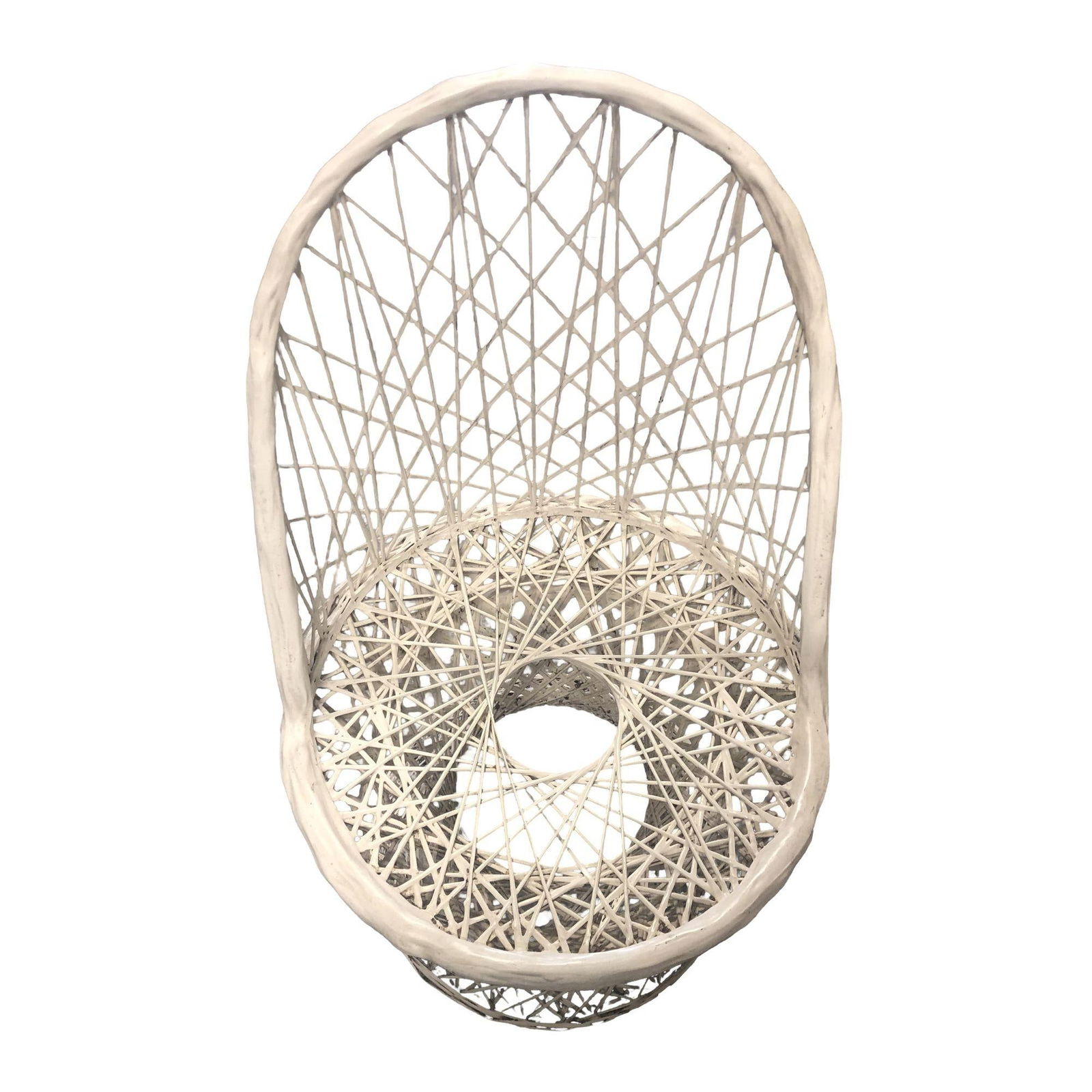 Mid Century 1970s Russel Woodard Fiberglass Table and Chairs Patio Dining Set - 12