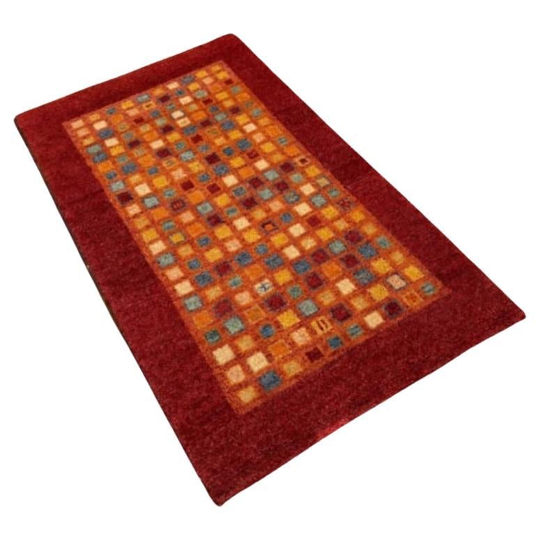 Mid Century Gabbeh Inspired Wool Area Rug (1 of 5)