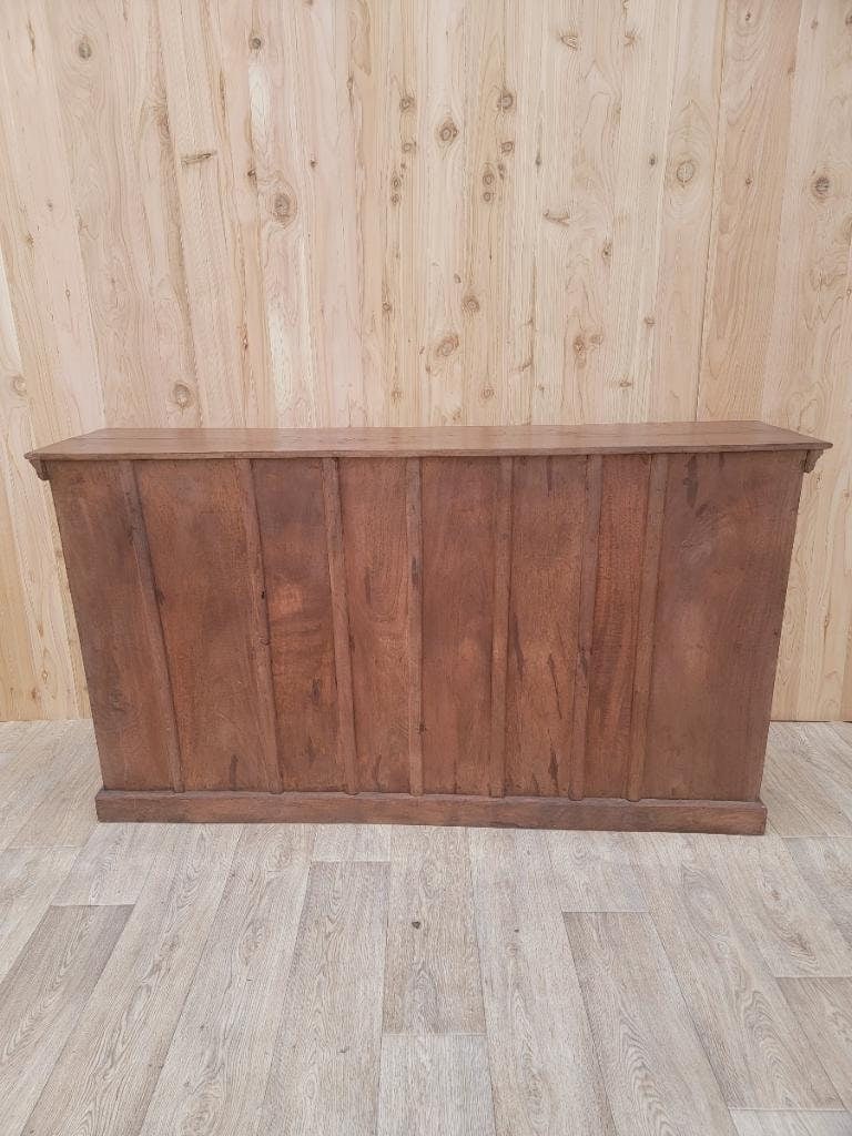 Vintage Moroccan Rustic Reclaimed Wood Media Cabinet - 8