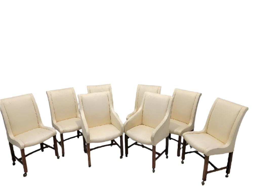 Art Deco Dining Chairs on Casters by Baker Furniture Company - Set of 8 (1 of 9)