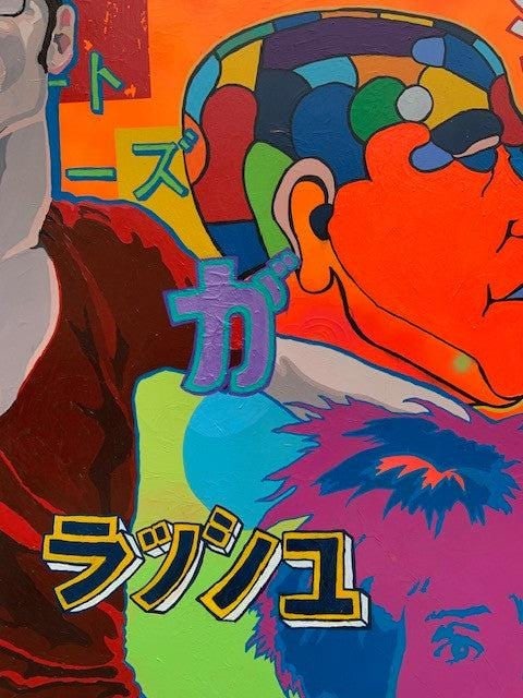 Retro Original Pop Art Illustration Acrylic on Canvas by Jeff Lassiter - 5