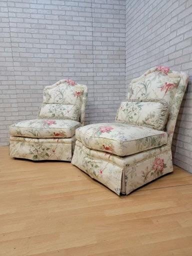 Vintage French Provincial Slipper Chairs by Baker Furniture - Pair - 5