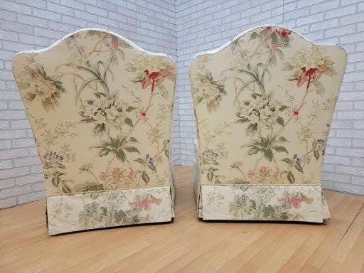 Vintage French Provincial Slipper Chairs by Baker Furniture - Pair - 6
