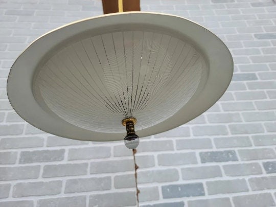 Mid Century Modern Space Age Pull Down Ceiling Pendant Light - 3