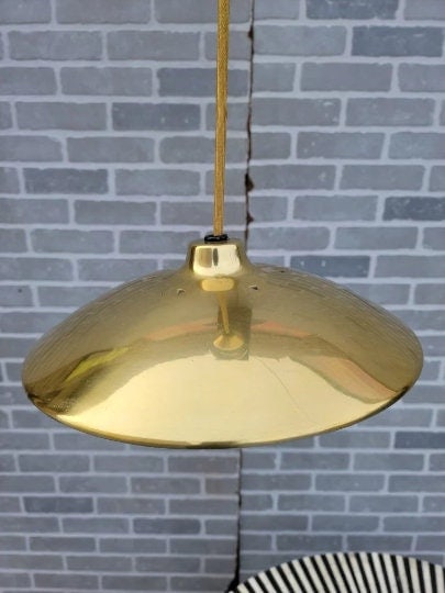 Mid Century Modern Space Age Pull Down Ceiling Pendant Light - 4