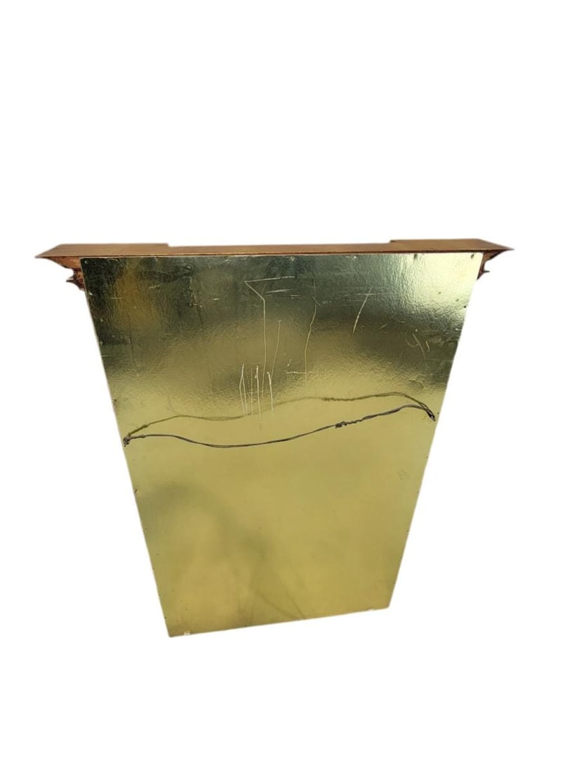 Vintage Empire Federal Style Gilt Wall Mirror with Beveled Glass and Cobalt Blue Trim - 4