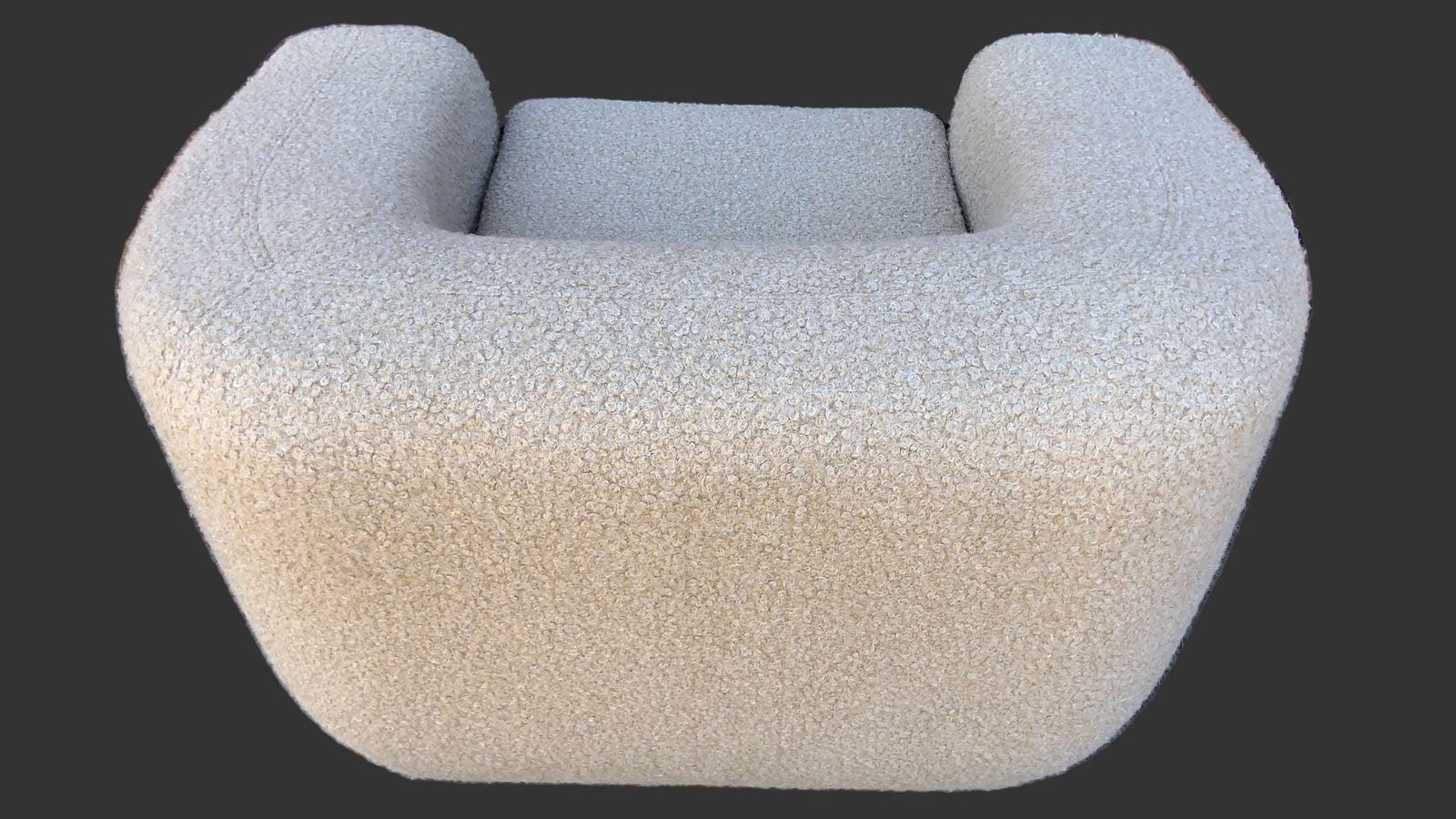 Mid Century Modern Karpen Club Chair Newly Reupholstered in Boucle - 5