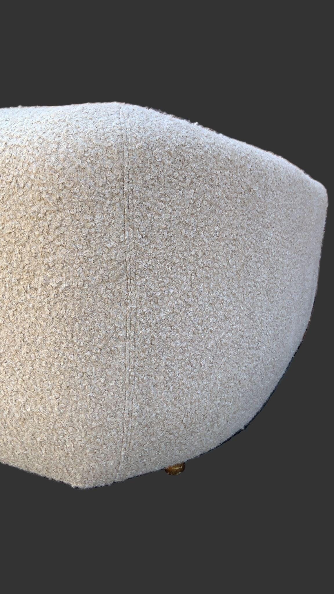 Mid Century Modern Karpen Club Chair Newly Reupholstered in Boucle - 6